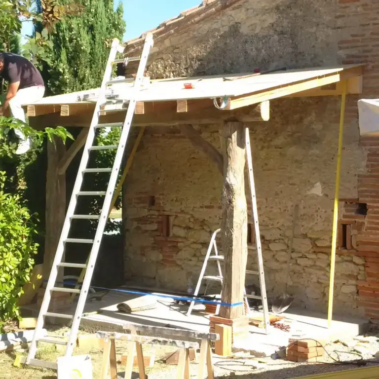 Montage d’un appentis
